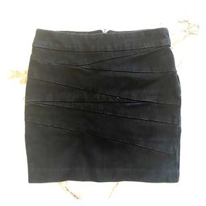 BLANK NYC black denim mini skirt